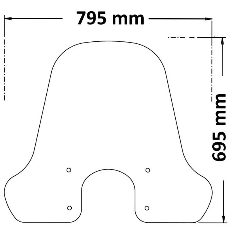 Parabrisas protección media VESPA gts 300 23